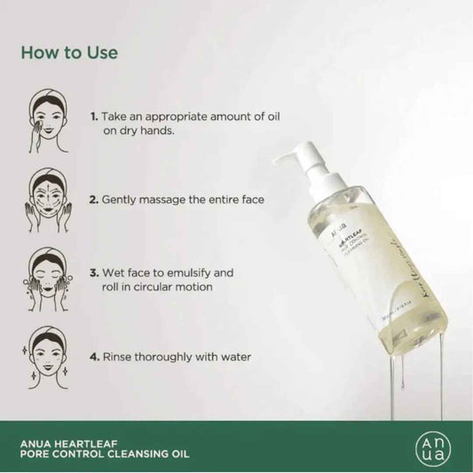 Anua Heartleaf Pore Control Cleansing Oil Double Set