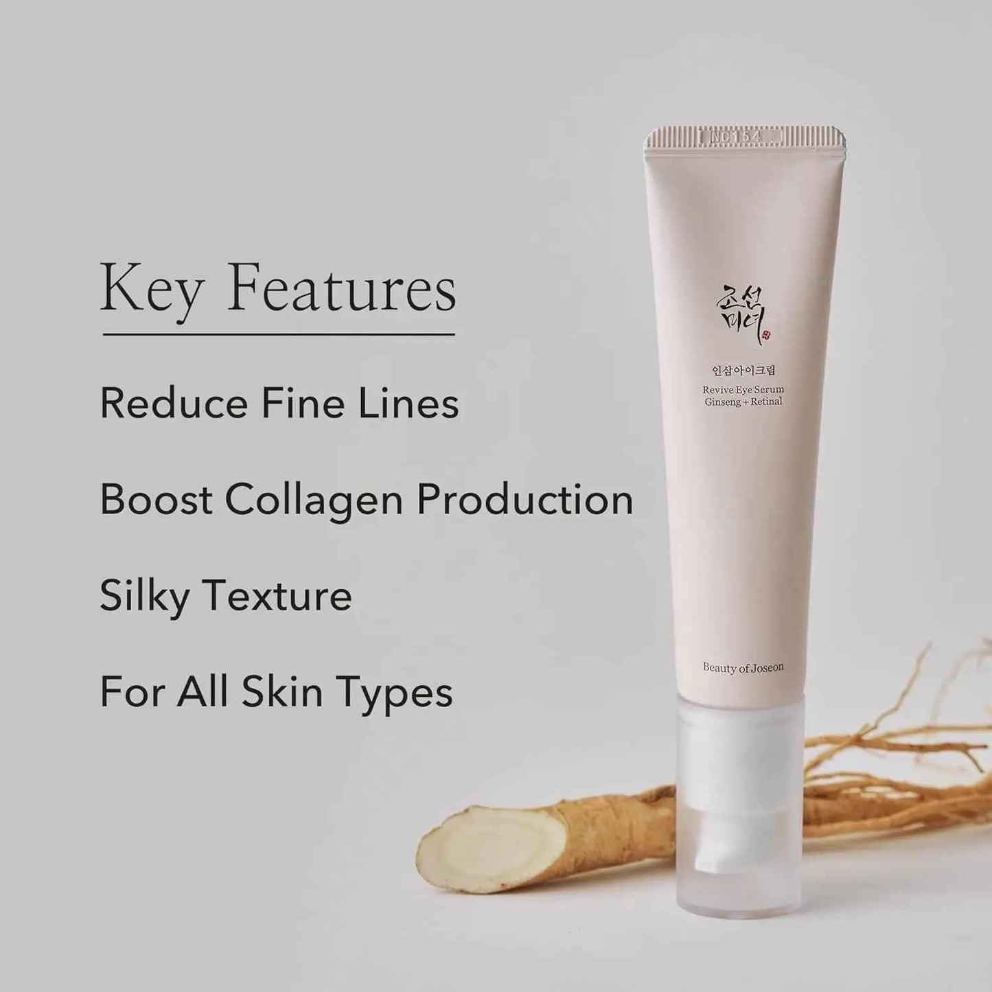 Beauty of Joseon Revive Eye Serum with Ginseng and Retinal for Youthful Eyes wrinkles line remover