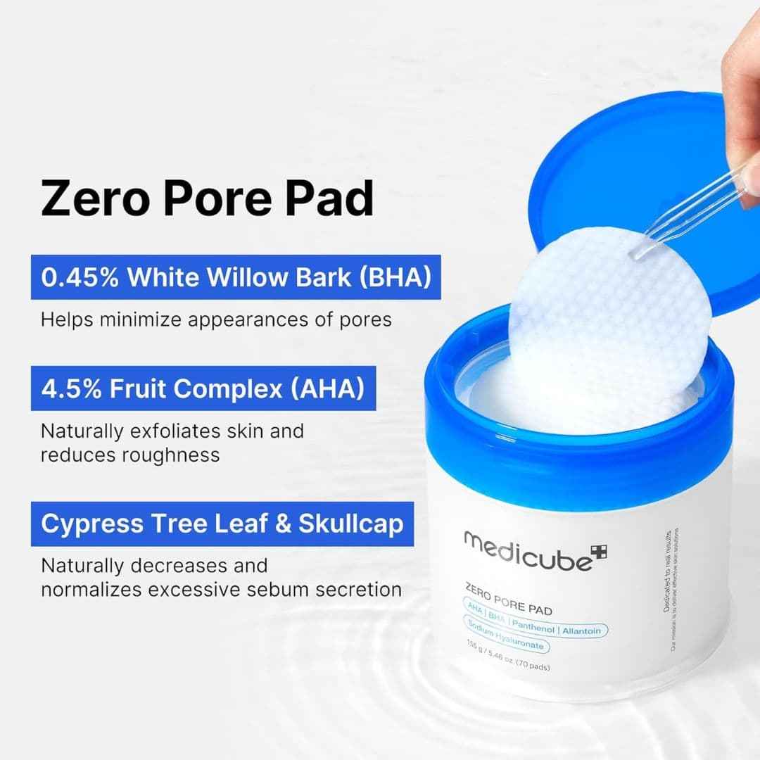 Medicube Zero Pore Pad 2.0 - 3 Set for Pore Minimizing and Clear Skin