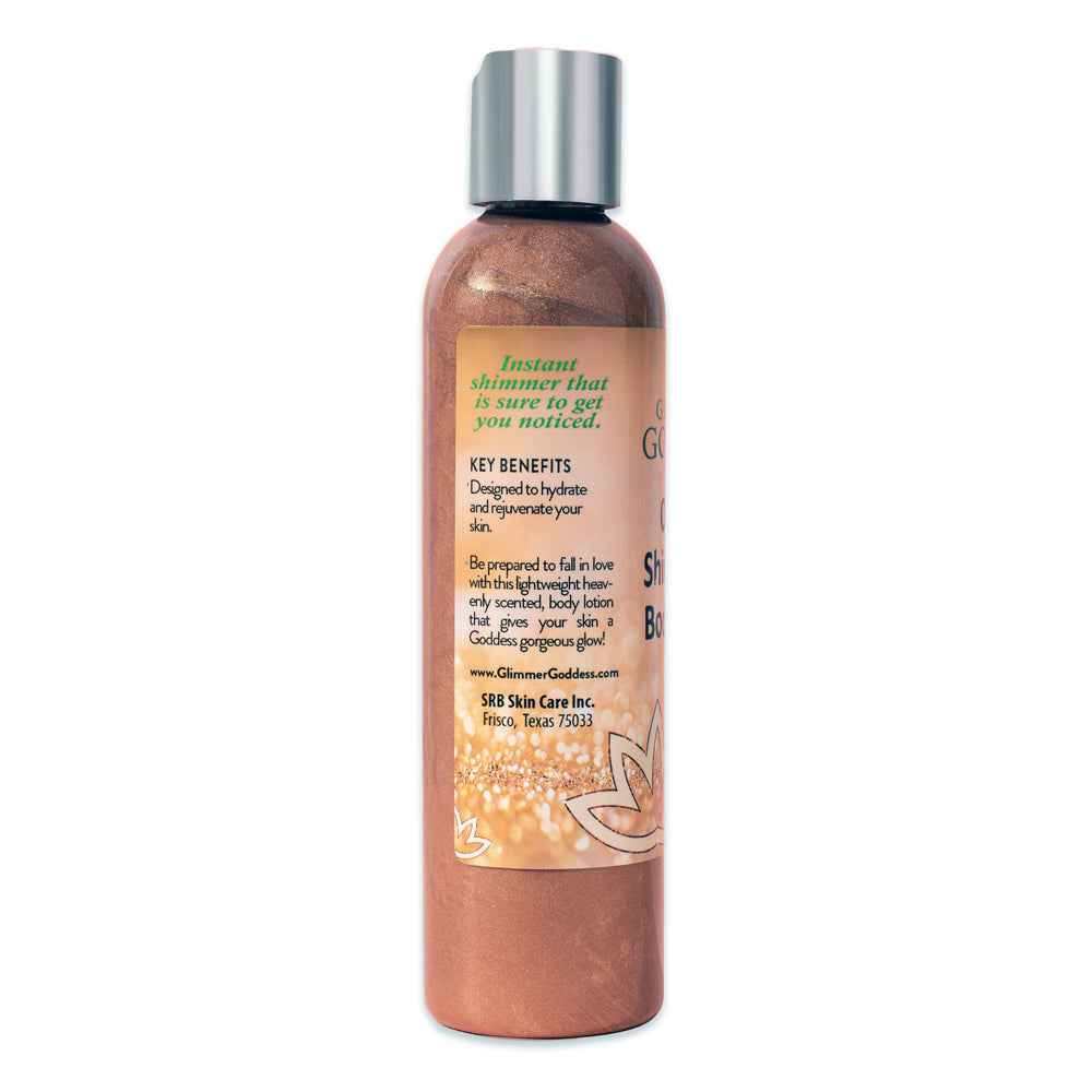 Glimmer Goddess Organic Bronze Shimmer Body Lotion