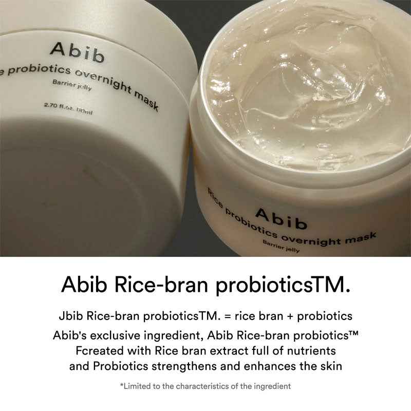 Abib Rice Probiotics Overnight Mask - Barrier Jelly