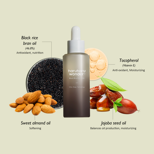 HaruHaru Wonder Black Rice Facial Oil - SiaBelleStudio