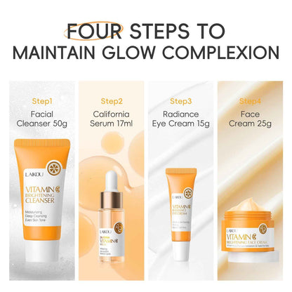 Glow Boosting Vitamin C Skincare Kit for Intense Moisturizing