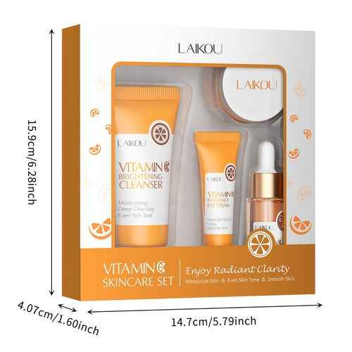 Glow Boosting Vitamin C Skincare Kit for Intense Moisturizing