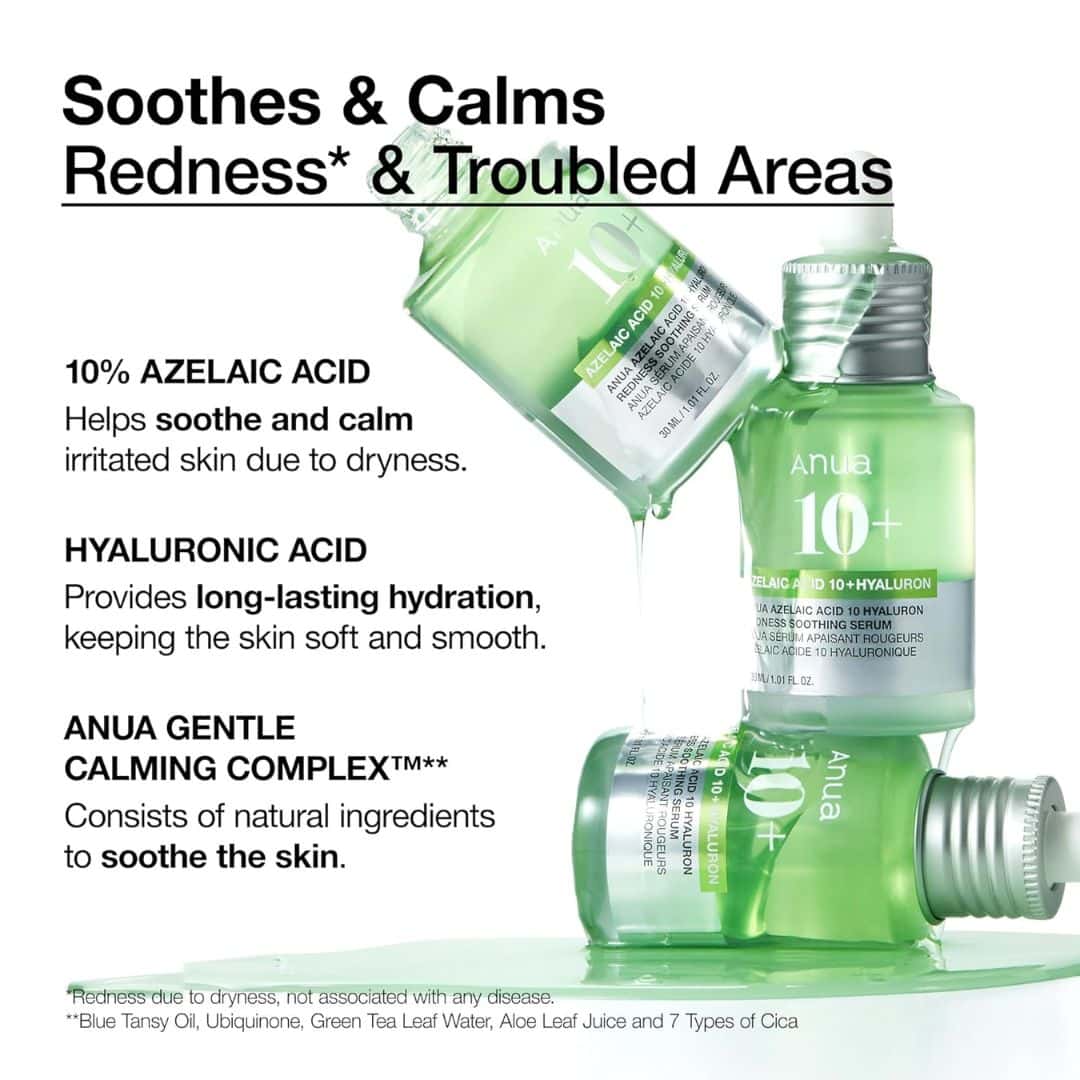 Anua Azelaic Acid 10 Hyaluron Redness Soothing Serum - SiaBelleStudio