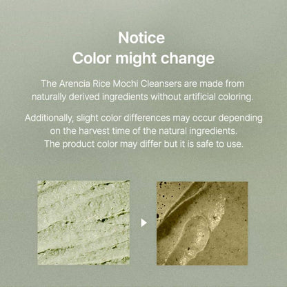 Arencia Fresh Green Rice Mochi Cleanser - SiaBelleStudio