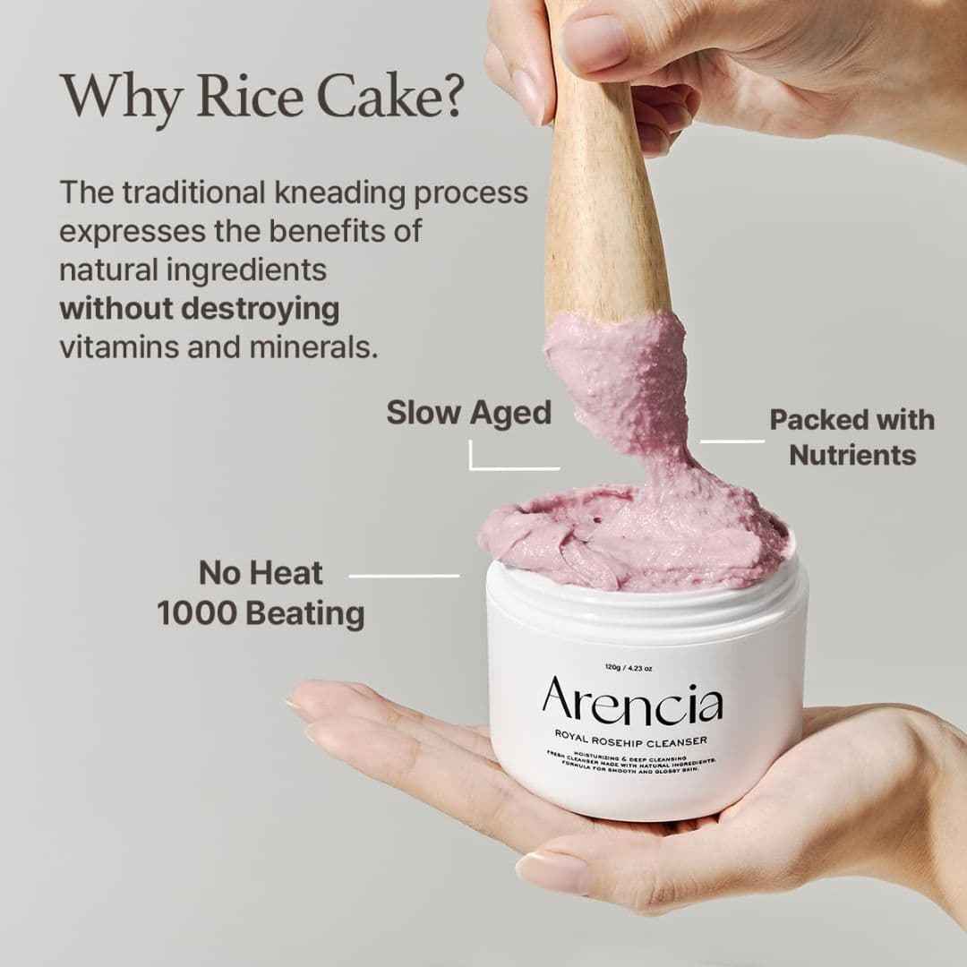 Arencia Fresh Rosehip Rice Mochi Cleanser for Eliminating Excess Sebum Mask