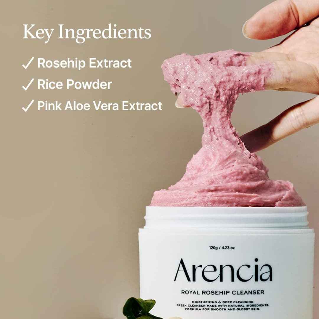 Arencia Fresh Rosehip Rice Mochi Cleanser for Eliminating Excess Sebum Mask