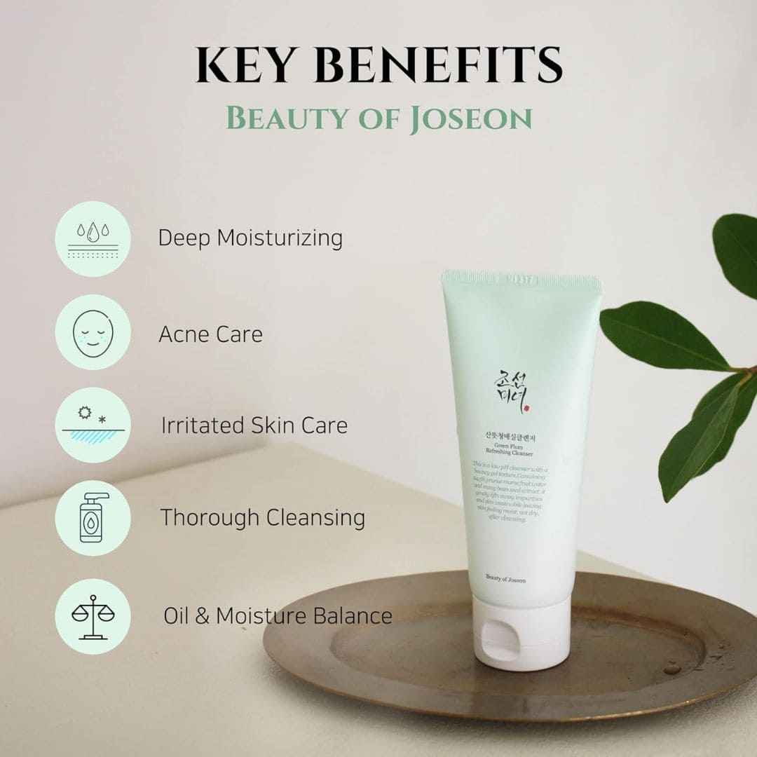 Beauty of Joseon Cleanser - Green Plum Refreshing Cleanser for All Skin Types