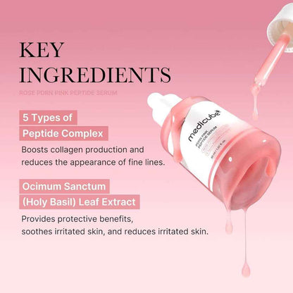 Medicube PDRN Pink Peptide Serum for Youthful, Radiant Skin
