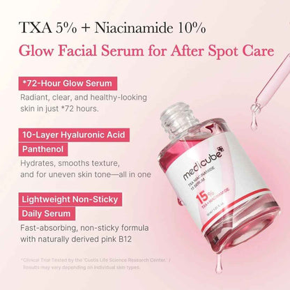 Medicube TXA Niacinamide Serum for Brightening and Hydration - Enhance Skin Radiance
