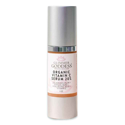 Glimmer Goddess Vitamin C Serum - 20% Organic Skin Glow Formula