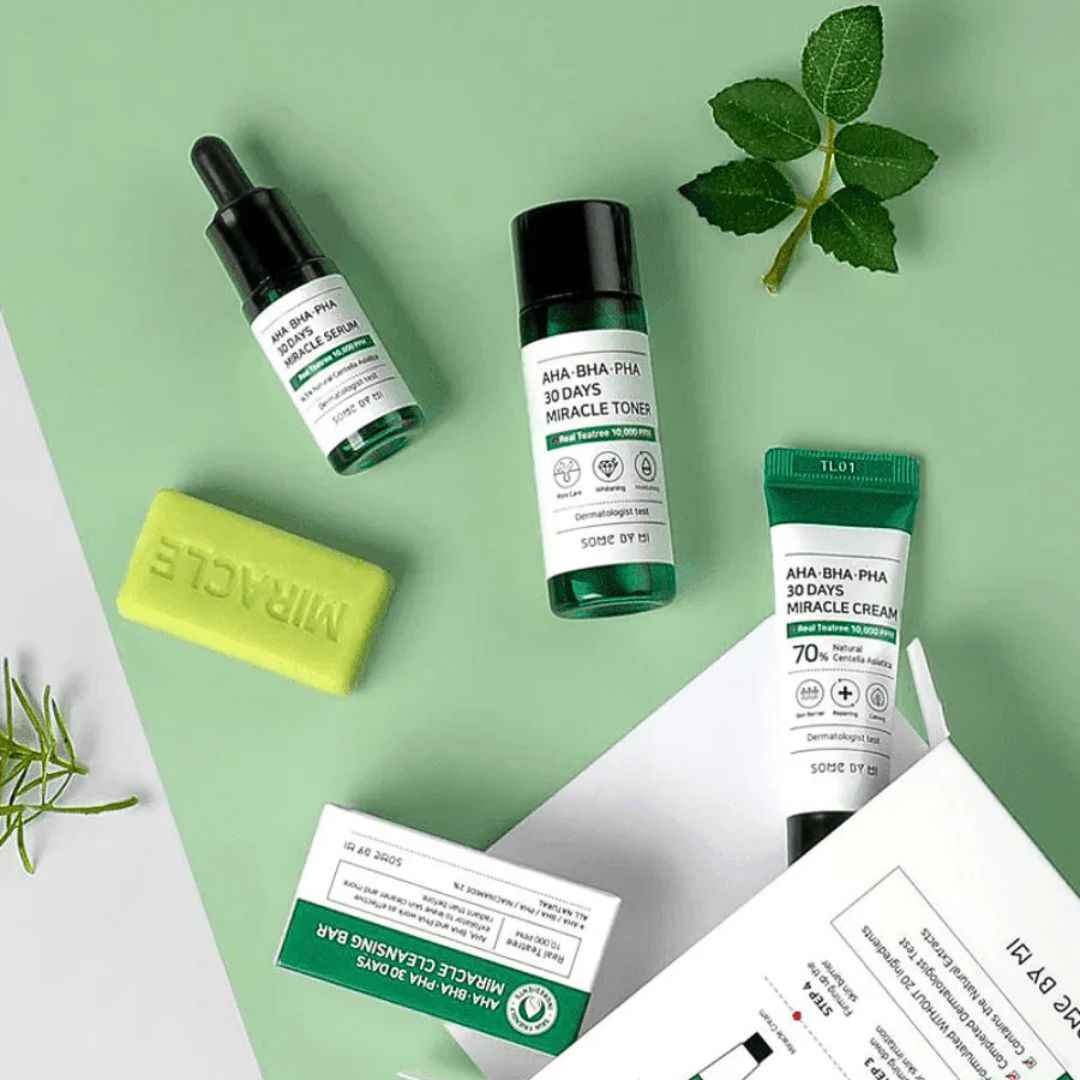 Some By Mi Miracle Starter Kit for Radiant Skin: AHA-BHA-PHA 30 Days Solution