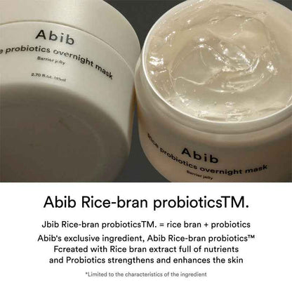 Abib Rice Probiotics Overnight Mask - Barrier Jelly