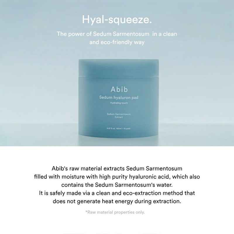 Abib Sedum Hyaluron Pad Hydrating Touch